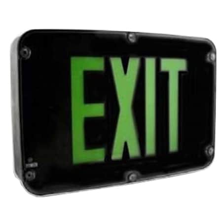 XTN4X-2GBEMNEMA 4X RATED LED EXIT SIGN, SINGLE FACE, RED WHITE EM INCL.